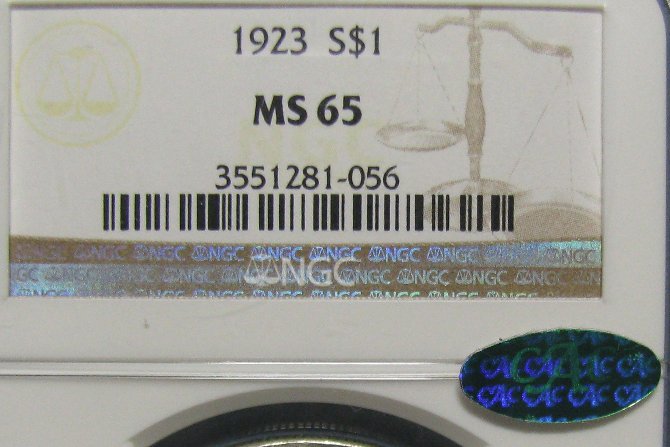 Gem-BU-1923-Peace-Dollar-With-CAC-Green-Bean